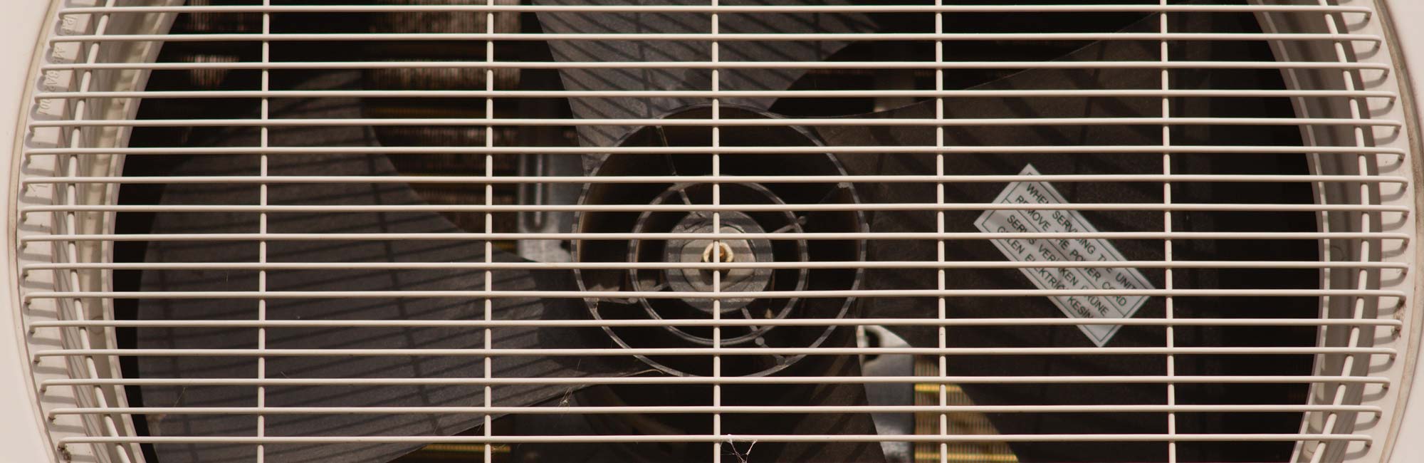 close up of air conditioning fan